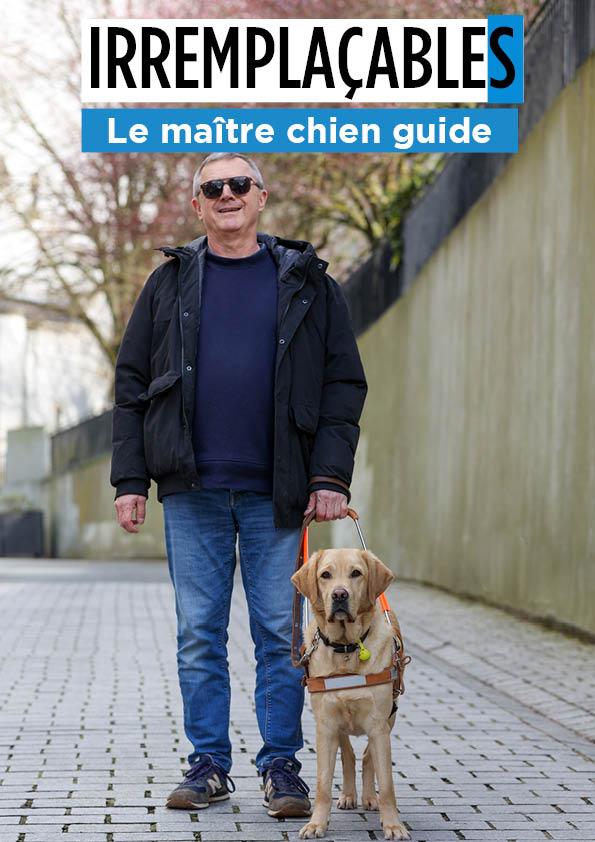 Irremplaçables, épisode 4 – déficient visuel et maître d’un chien guide