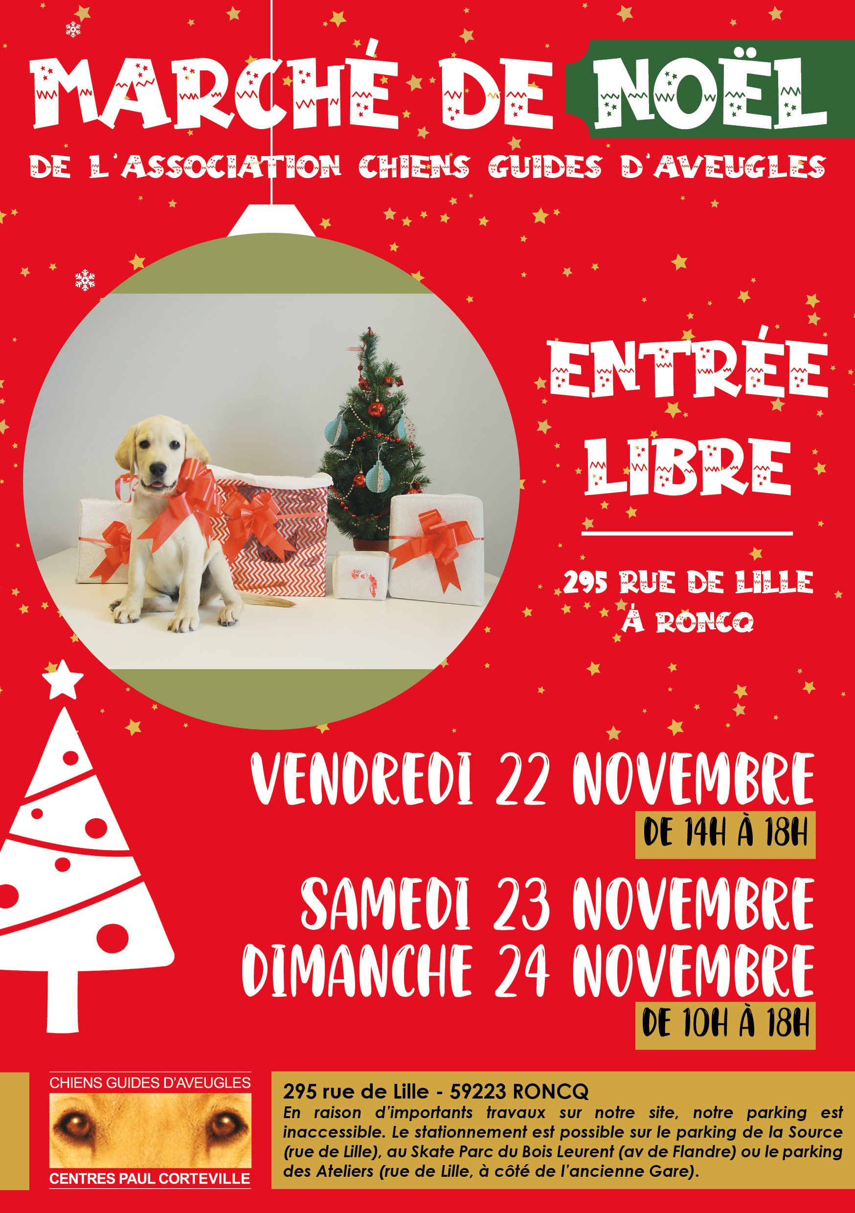 Affiche marché de noël 2024