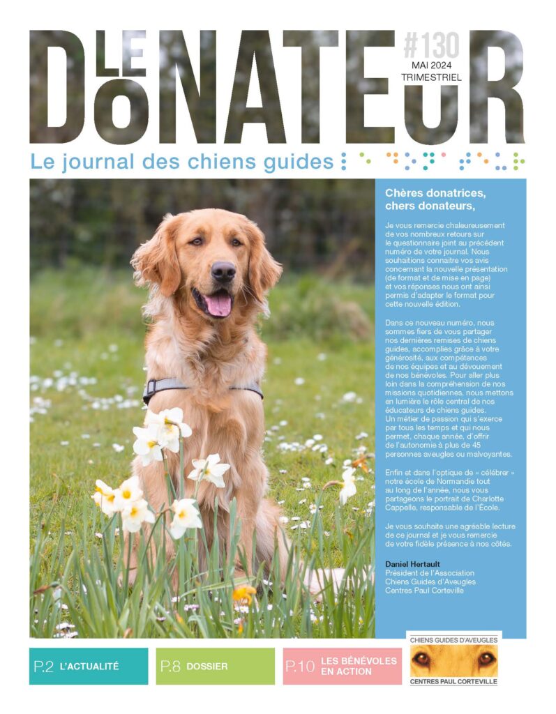 Couverture magazine du donateur 130