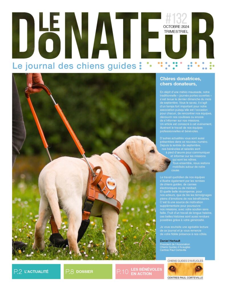 Couverture magazine du donateur 132